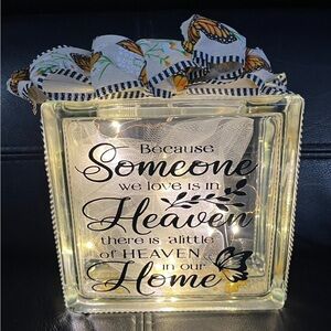 Decorative glass block